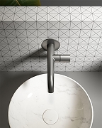 Смеситель для раковины AltroBagno Bilancia 010803 GM цвет Оружейная сталь-1