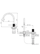 Смеситель для раковины AltroBagno Bilancia 010901 Ni цвет Никель-1