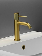 Смеситель для раковины AltroBagno Bilancia 0142 BG цвет Золото матовое-1