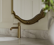 Смеситель для раковины AltroBagno Bilancia 0142 BG цвет Золото матовое-6