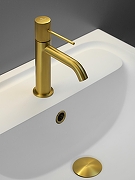 Смеситель для раковины AltroBagno Bilancia 0142 BG цвет Золото матовое-12