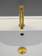 Смеситель для раковины AltroBagno Bilancia 0142 BG цвет Золото матовое-15