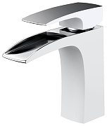 Смеситель для раковины AltroBagno Cascata 0111 BiCr цвет Белый Хром-1