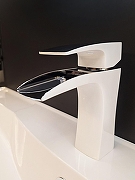 Смеситель для раковины AltroBagno Cascata 0111 BiCr цвет Белый Хром-2