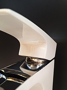 Смеситель для раковины AltroBagno Cascata 0111 BiCr цвет Белый Хром-3