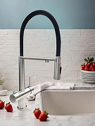 Смеситель для кухни AltroBagno Flusso 050201 Ni цвет Никель-1