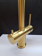 Смеситель для кухни AltroBagno Flusso 050202 BG цвет Золото матовое-4
