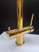 Смеситель для кухни AltroBagno Flusso 050205 Gl цвет Золото-4