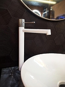 Смеситель для раковины AltroBagno Intento 010217 MW цвет Белый матовый-6