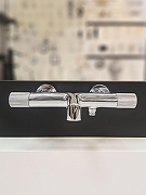 Смеситель для ванны AltroBagno Intento 0215 Cr с термостатом цвет Хром-4