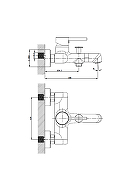 Смеситель для ванны AltroBagno Intento 0218 Cr цвет Хром-5