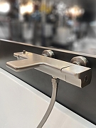 Смеситель для ванны AltroBagno Lamberto 0224 GM с термостатом цвет Оружейная сталь-4