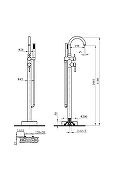 Смеситель для ванны AltroBagno Metropoli 020203 OrSp цвет Золото матовое-7