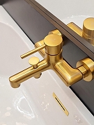 Смеситель для ванны AltroBagno Metropoli 0219 OrSp цвет Золото матовое-4