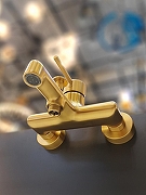 Смеситель для ванны AltroBagno Metropoli 0219 OrSp цвет Золото матовое-5