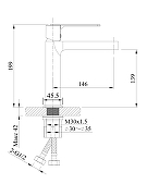 Смеситель для раковины AltroBagno Unione 0135 Cr цвет Хром-7