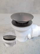 Слив-перелив AltroBagno BD 070303 GM click-clack цвет Оружейная сталь-3