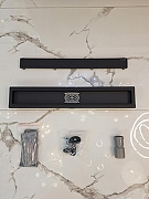 Душевой лоток AltroBagno Livello 60 071208 MB с решеткой цвет Черный матовый / под плитку-4