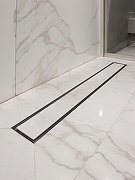 Душевой лоток AltroBagno Livello 60 071208 MB с решеткой цвет Черный матовый / под плитку-8