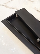 Душевой лоток AltroBagno Livello 60 071208 MB с решеткой цвет Черный матовый / под плитку-9