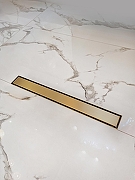 Душевой лоток AltroBagno Livello 60 071209 BG с решеткой цвет Золото матовое / под плитку-1