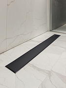 Душевой лоток AltroBagno Livello 80 071214 MB с решеткой цвет Черный матовый / под плитку-7