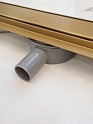 Душевой лоток AltroBagno Livello 80 071215 BG с решеткой цвет Золото матовое / под плитку-5