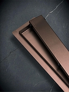 Душевой лоток AltroBagno Livello 80 071240 BC с решеткой цвет Медь матовая / под плитку-3