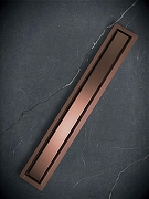 Душевой лоток AltroBagno Livello 80 071240 BC с решеткой цвет Медь матовая / под плитку-8