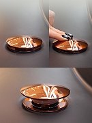 Донный клапан AltroBagno PU 070203 Ror click-clack цвет Розовое золото-5