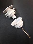 Донный клапан AltroBagno PU 070214U MW click-clack цвет Белый матовый-6