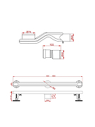 Душевой лоток AltroBagno Stella 60 071224 BG с решеткой цвет Золото матовое-10