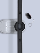 Душевой лоток AltroBagno Stella 80 071226 MB с решеткой цвет Черный матовый-8