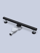 Душевой лоток AltroBagno Supremo 60 071229 MB с решеткой цвет Черный матовый / под плитку-5