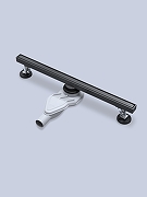 Душевой лоток AltroBagno Supremo 60 071230 GM с решеткой цвет Оружейная сталь / под плитку-4