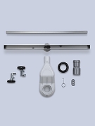 Душевой лоток AltroBagno Supremo 60 071230 GM с решеткой цвет Оружейная сталь / под плитку-5