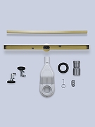 Душевой лоток AltroBagno Supremo 60 071232 BG с решеткой цвет Золото матовое / под плитку-11