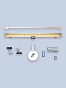 Душевой лоток AltroBagno Trave 60 071218 BG с решеткой цвет Золото матовое-5