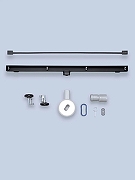 Душевой лоток AltroBagno Trave 80 071220 MB с решеткой цвет Черный матовый-4