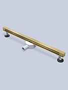 Душевой лоток AltroBagno Trave 80 071221 BG с решеткой цвет Золото матовое-4