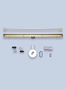 Душевой лоток AltroBagno Trave 80 071221 BG с решеткой цвет Золото матовое-5