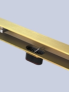 Душевой лоток AltroBagno Trave 80 071221 BG с решеткой цвет Золото матовое-10