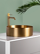 Раковина-чаша AltroBagno Costoso 40 001005 OrSp цвет Золото матовое-8