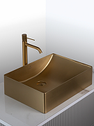 Раковина-чаша AltroBagno Futuro 50 001013 OrSp цвет Золото матовое-3