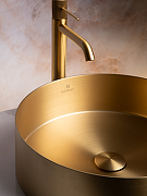 Раковина-чаша AltroBagno Luna 40 001001 OrSp цвет Золото матовое-3