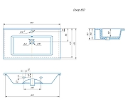 Тумба под раковину Corozo Юта 85 SD-00000398 цвет Белый-6