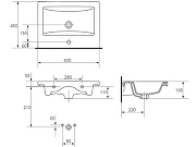 Тумба под раковину Corozo Инди 60 SD-00001360 цвет Серый-14
