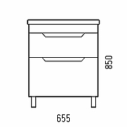 Тумба под раковину Corozo Юта 65 SD-00001665 цвет Белый-2