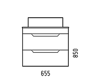 Тумба под раковину Corozo Юта 65 SD-00001666 подвесная цвет Белый-2