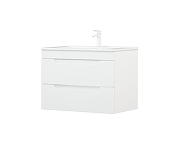 Тумба под раковину Corozo Юта 75 SD-00001667 подвесная цвет Белый-4